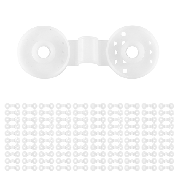 100PCS Shade Net Clips Net Hooks Shade Cloth Fix Clamp Grommet White