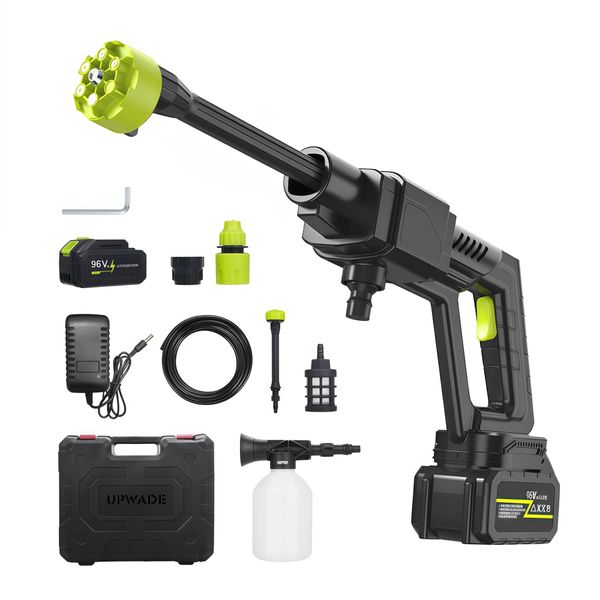 96V Cordless High Pressure Washer with Brushless Motor and Battery