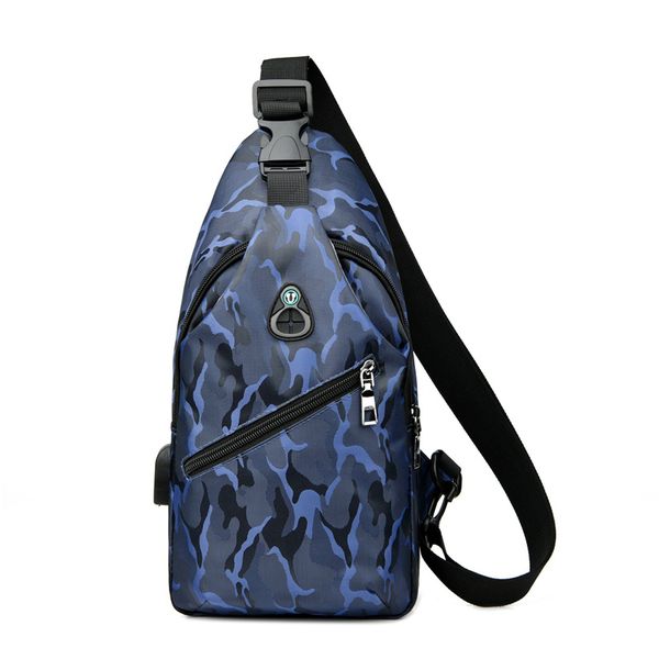 Blue Army Pattern Chest Pack Pouch - CHP-006-BL