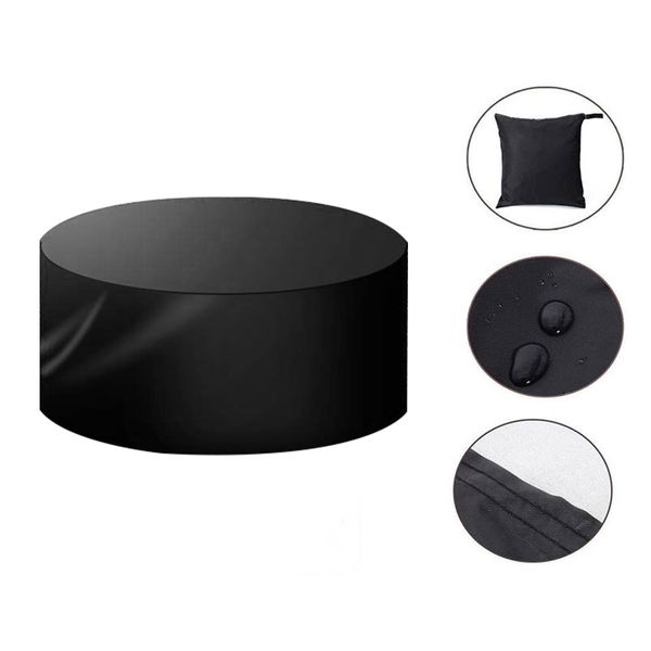 420 Denier Oxford Waterproof Table Cover 128x71 Centimeter Round