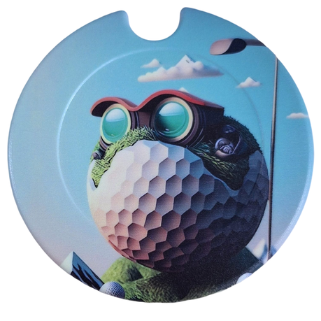 Crazy Frog Golf Ball with Goggles Licence Disk Holder Image