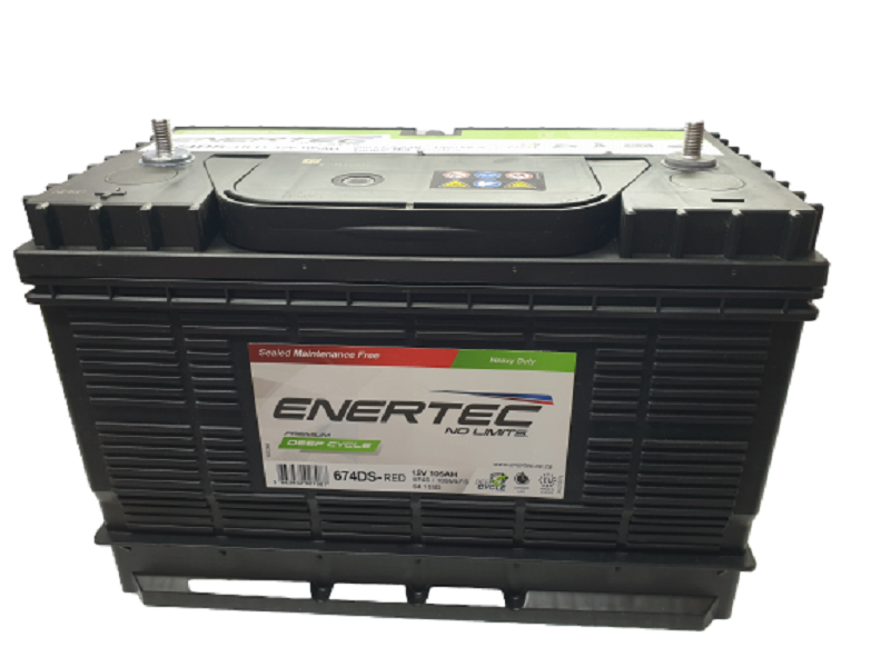 ENERTEC 105Ah Premium Deep Cycle Battery With M8 Studs Buy Online In 