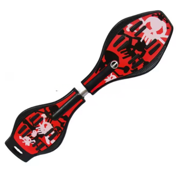 2-Wheel Skateboard Wave Board with Anti-Slip Deck