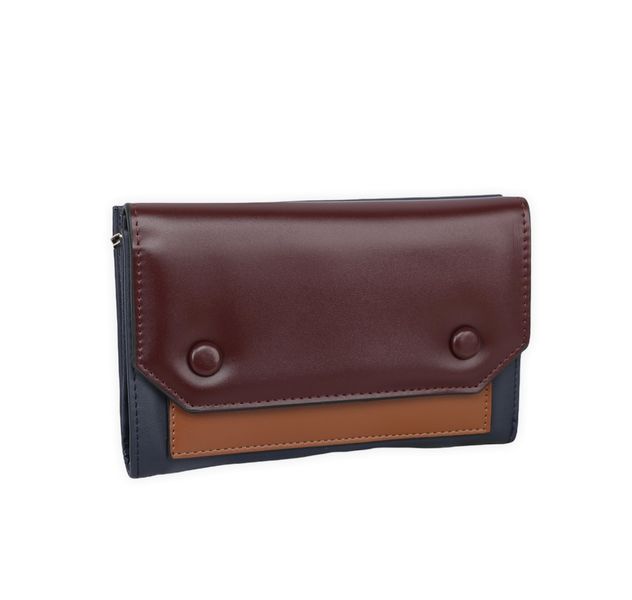 Tri Fold Wallet with Zip Section &amp; Card Holder - Q301