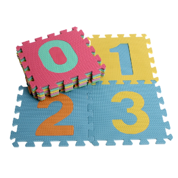 Kitro Eva Numbers Mat Puzzle 28,5 x 28,5 cm 10 Piece