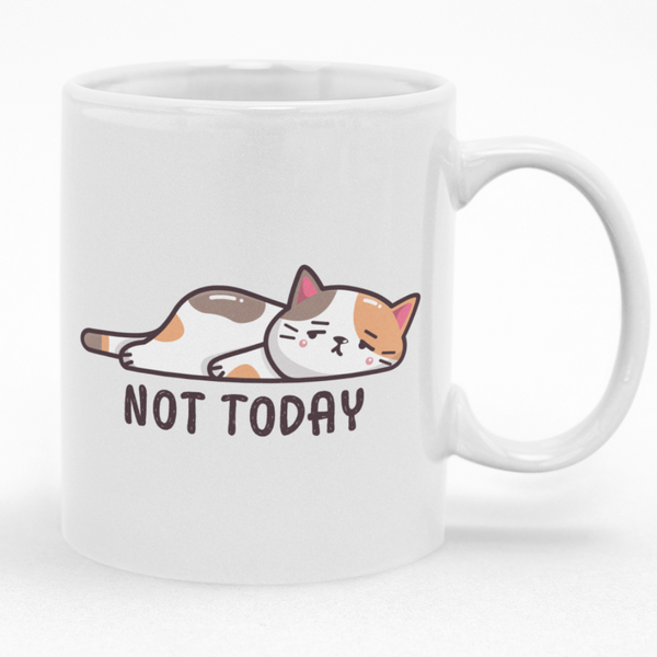 Not Today Lazy Cat Mug - Ideal Gift for a Cat Lover's Birthday or Christmas