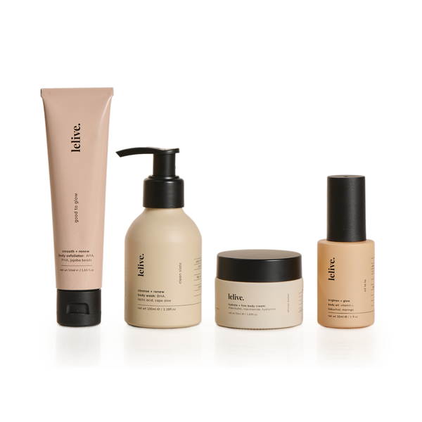 Lelive Body Glow Up: Mini Edition | 4-Piece Set