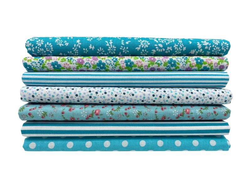 Handmade Fabric Patchwork Set, Cotton Square Fabric, 50 X 50 Cm