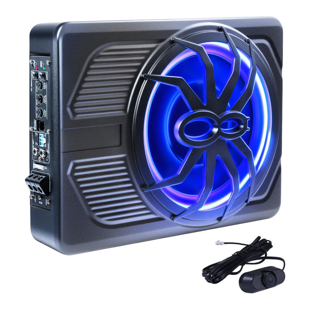10" 800W Under Seat Car Subwoofer Built-in Amp High Power Pure Bass Speaker