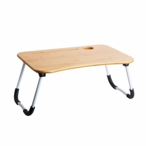 Foldable Laptop Snack Table - Brown