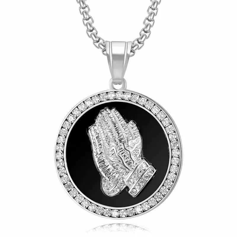 Necklace Iced Out Saint Pendant With Chain | Shop Today. Get it ...