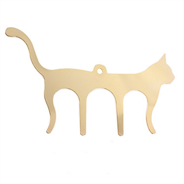 Metal Music Book Clip Cat-Shaped Music Sheet Music Clip (Gold)