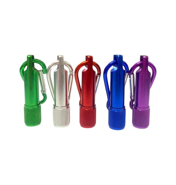 Pack of 5 Mini LED Light and Hook Torch for Keychains