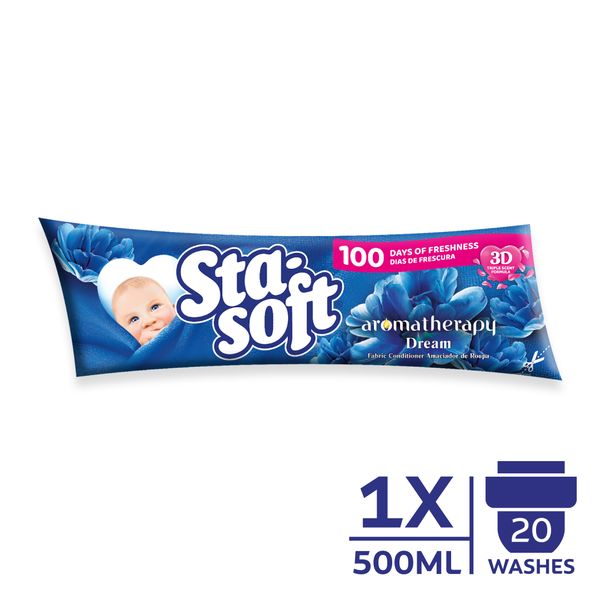 Sta-Soft Aromatherapy, Dream, Fabric Softener, Refill - 500ml