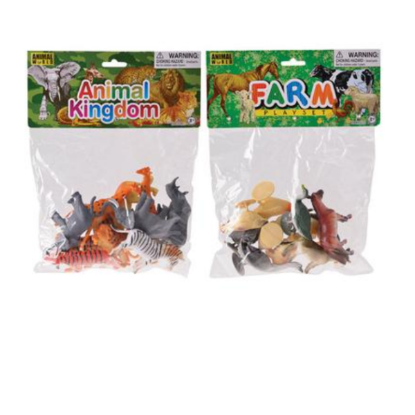 Animal World - 10 Piece Farm And Wild Animals