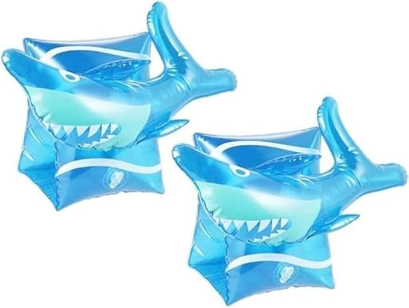 2 Piece Kids Shark Inflatable Swimming Arm Band