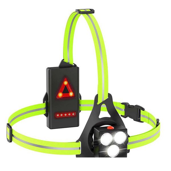 Night Running Lights For Runners Led Chest Lamps With Reflective Vest