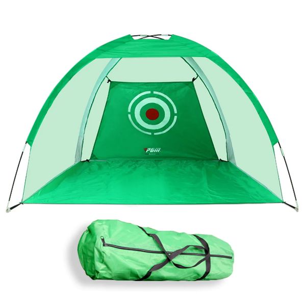 PGM Golf Practice Net 2m x 1.4m with Carry Bag - Green
