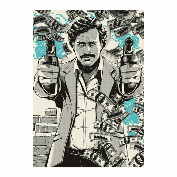 Pablo Escobar Gun - A1 Poster