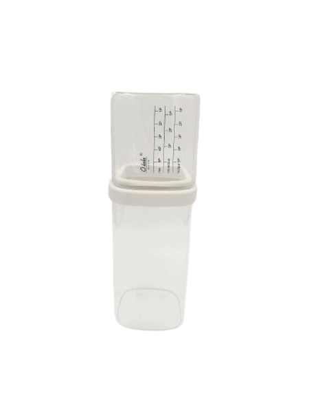 Borosilicate Glass Storage Jar with Measuring Cup