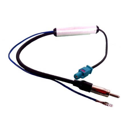 COMBR 2 FAKRA to 1 Din AM/FM Radio Antenna Adapter Cable : :  Electronics