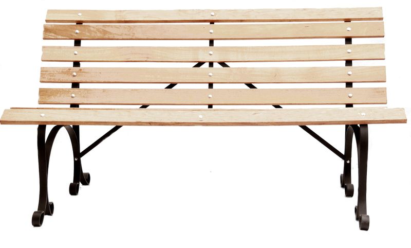 Cape Bench Hardwood With Steel Frame 1,5M