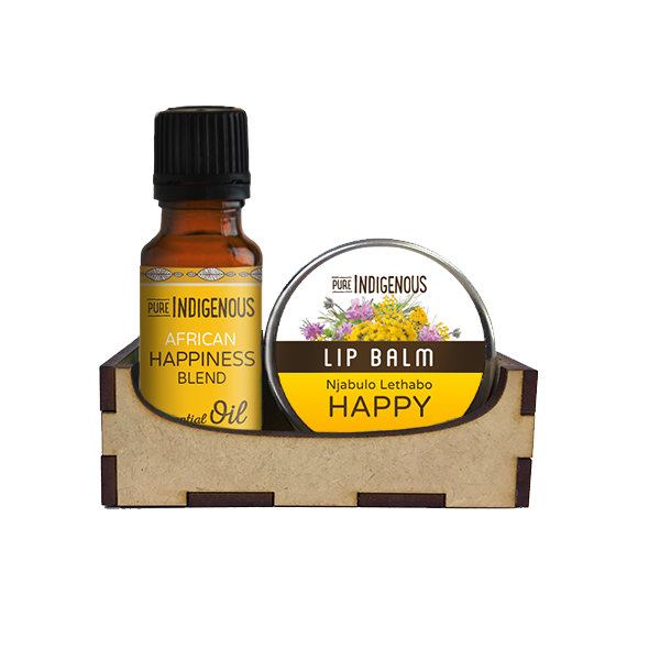 Gift of Joy Gift Set - Happiness Massage Oil &amp; Lip Balm | Pure Indigenous