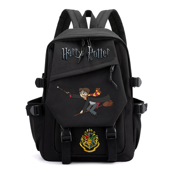 Schoolbag Cartoon Harry Potter Merchandise Canvas Backpack Waterproof