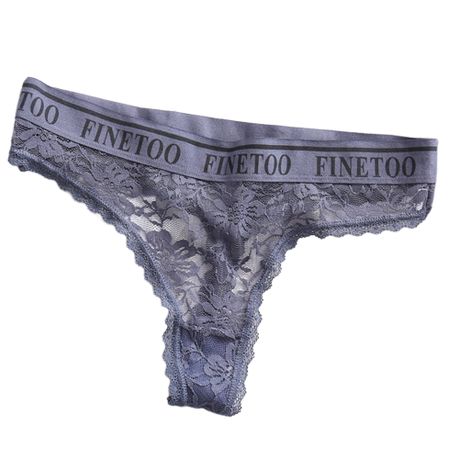 FINETOO 10 Pack G-String Thongs for Women Adjustable Cotton Panties Stretch  T-back Tangas Low Rise Hipster Underwear S-XL 