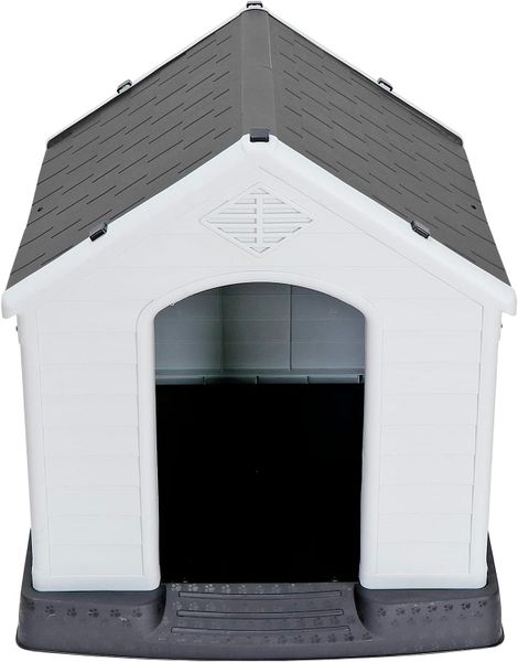 Click &amp; Pay - Indoor Outdoor Plastic Waterproof Dog House Kennel - L