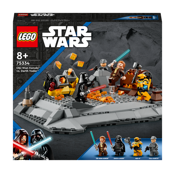 LEGO® Star Wars™ Obi-Wan Kenobi vs. Darth Vader™ 75334 Building Toy Set (408 Pieces)