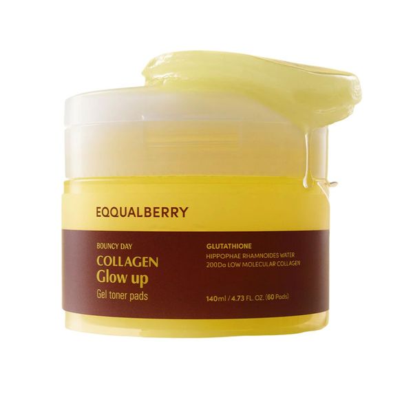 EQQUALBERRY - Collagen Glow Up Gel Toner Pads