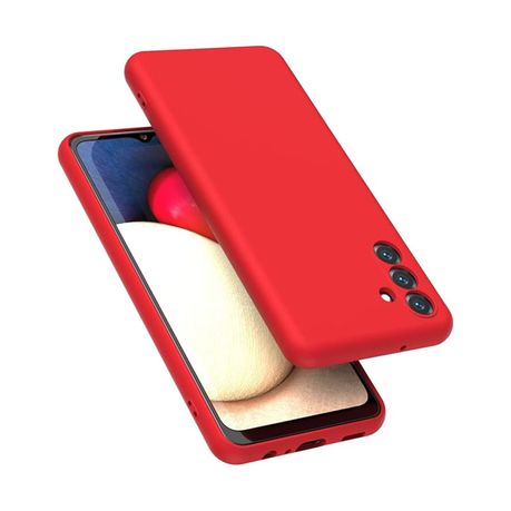 Liquid Silicone Back Case For Samsung Galaxy A35 - Red Image
