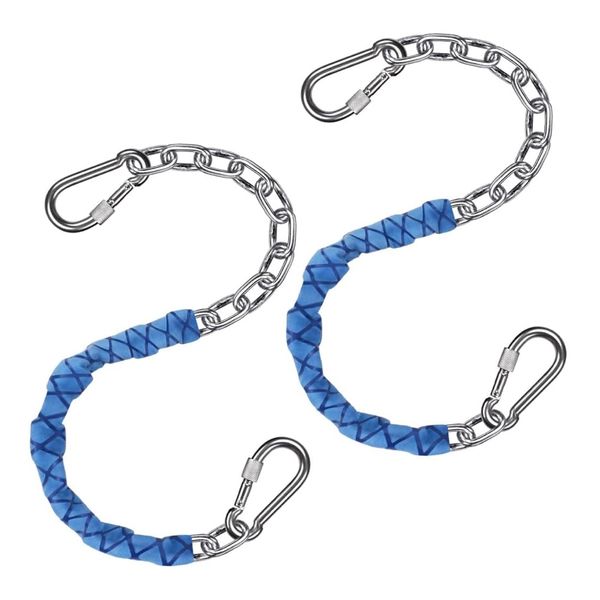 Tool DIY Heavy Duty Hanging Stainless Steel Swing Chains with Buckles 2 Piece