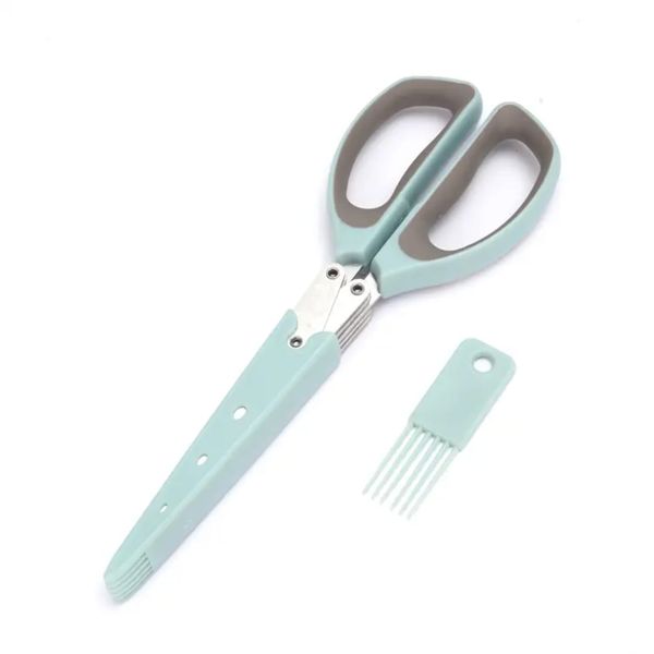 Blue Multi-Blades Kitchen Herd Shears 24cm