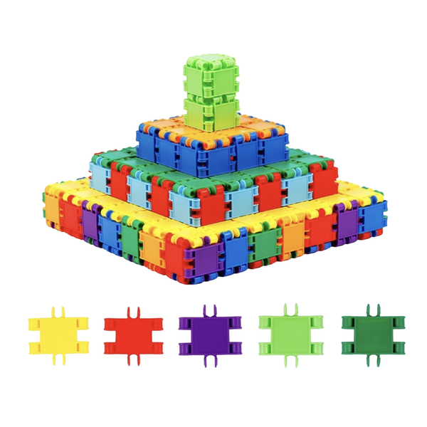 Interlocking Building Block Puzzle Set