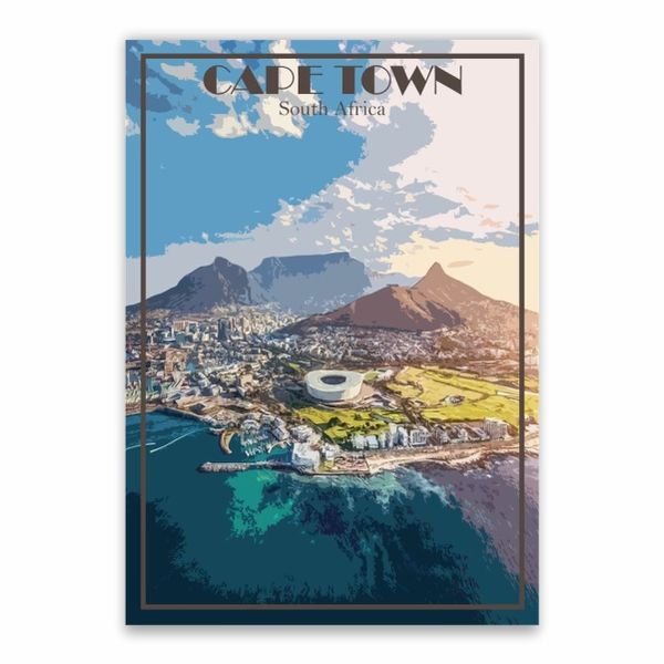 Cape Town South Africa Poster - A1