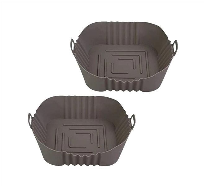 Yax 2 Pack - Square Silicone Air Fryer Liner 20cm