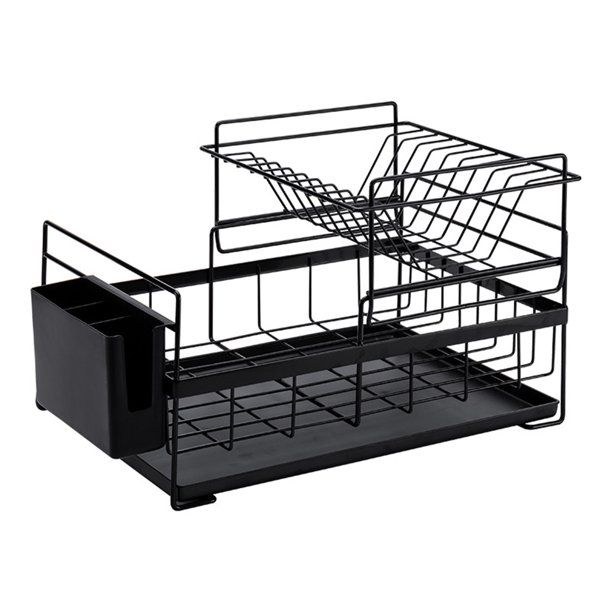 Rustproof Solid DualLayer Dish Drying Rack with Removable Tray Buy