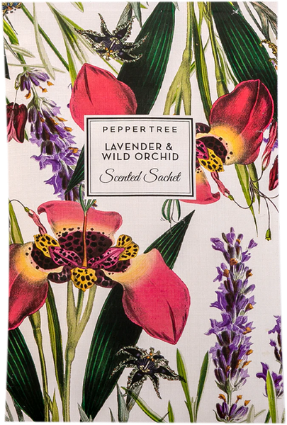 Pepper Tree Lavender &amp; Wild Orchid Scented Sachet 25g