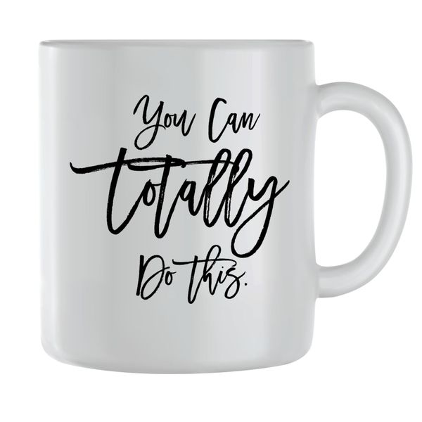Totally Coffee Mugs for Men Women Motivational Sayings Graphic Cup Gift 244