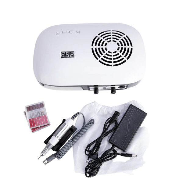 Multi-functional 3 in 1 Nail Drill Dust Collector Dryer Lamp Machine