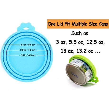 Silicone Can Lids Caps for Dog Cat Wet Food 3 Pack Shop Today