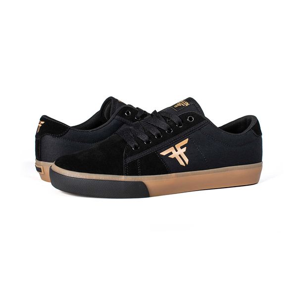 Fallen - Men - Bomber Suede Cotton Twill Vulcanized - Black-Gum