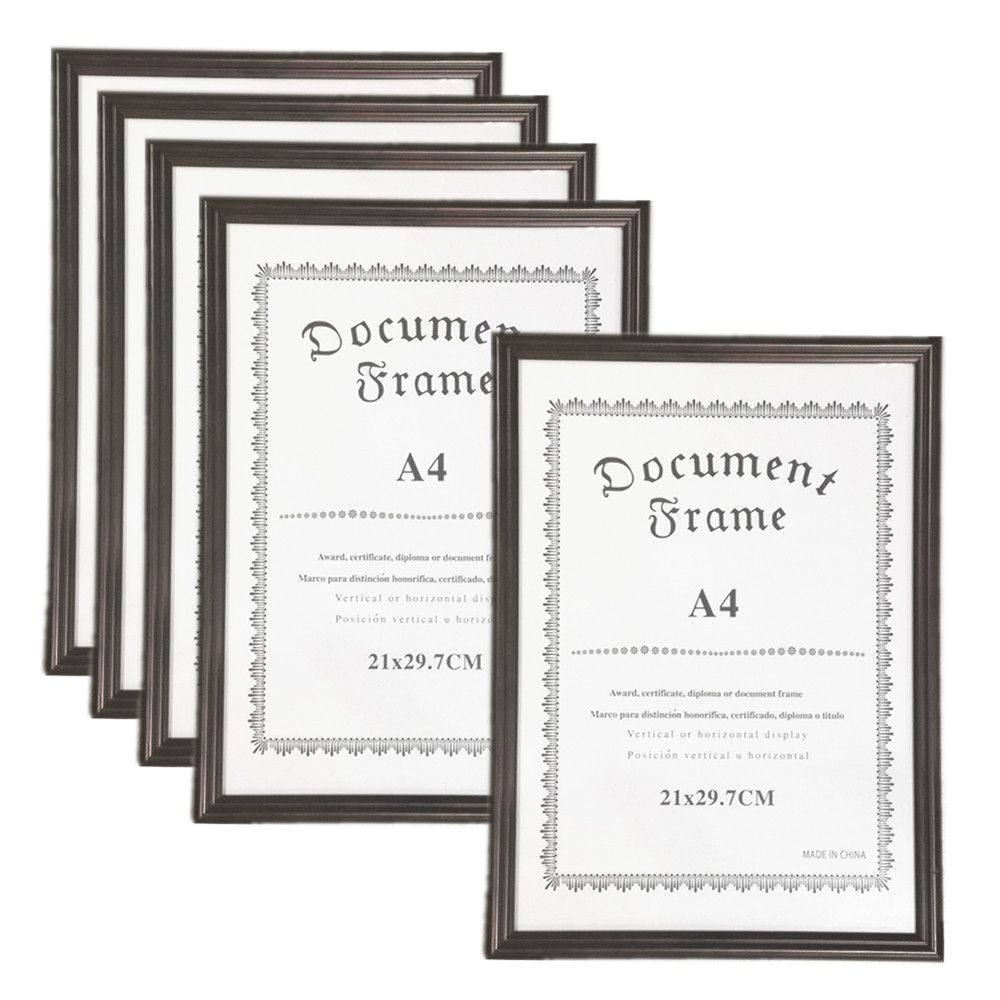 a4-photo-frames-picture-frame-21-x-29-7-cm-dark-brown-wood-pack-of