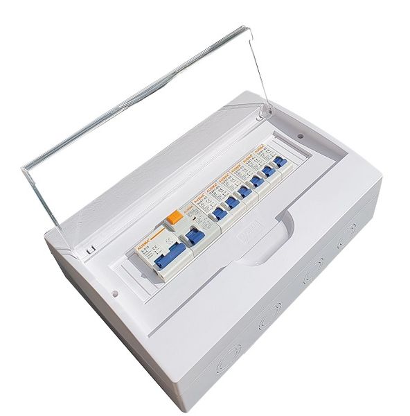 Complete DB Board with Earth Leakage, Main Switch and 6 Breakers
