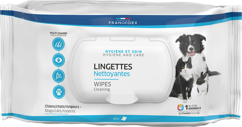 Cleansing Wipes - Dogs &amp; Cats - x80
