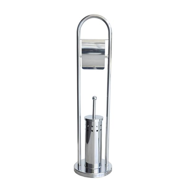 Stainless Steel Toilet Brush and Roll Holder Set