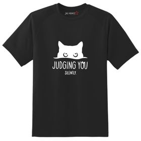Maglietta Divertente Con Gatto Che Ti Giudica Silenziosamente - Foto 7