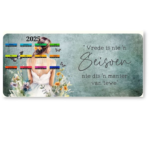 Desk pad with 2025 Calender - Afrikaans (b)